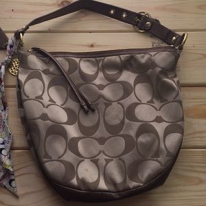 Coach handbag. Over the shoulder